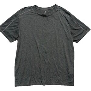 Tasc Performance Shirt Mens XL Gray Crew Neck Athletic Raglan Short Sleeve Gym